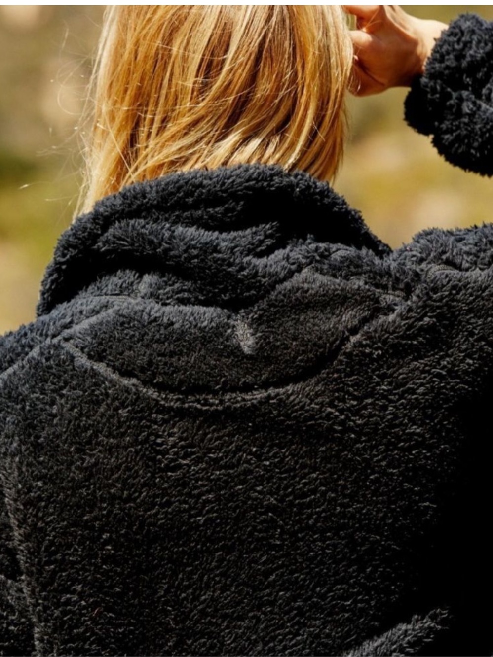Free People Movement Big Sky Hi Neck Pullover Black Sz S - Picture 4 of 10
